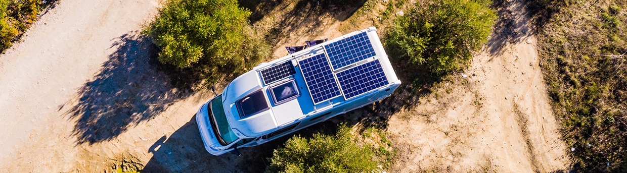 Caravans With Solar Photovoltaic Panels