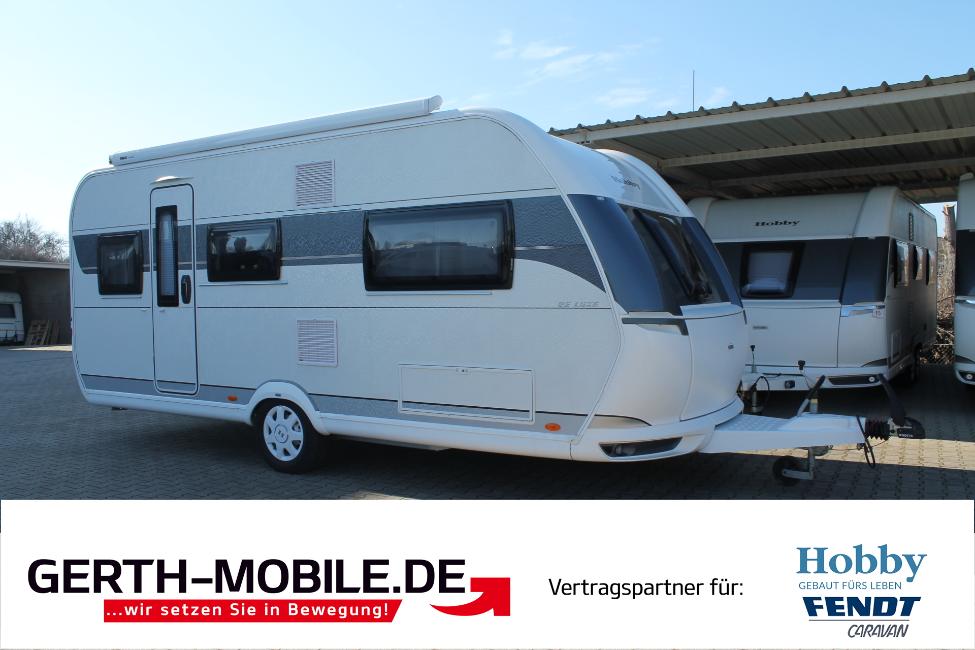 Hobby 495 UL De Luxe, Bettverbreiterung, Auflastung, Markise