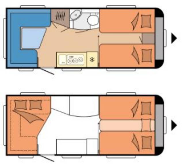 Fahrzeugabbildung Hobby 495 UL De Luxe, Bettverbreiterung, Auflastung, Markise