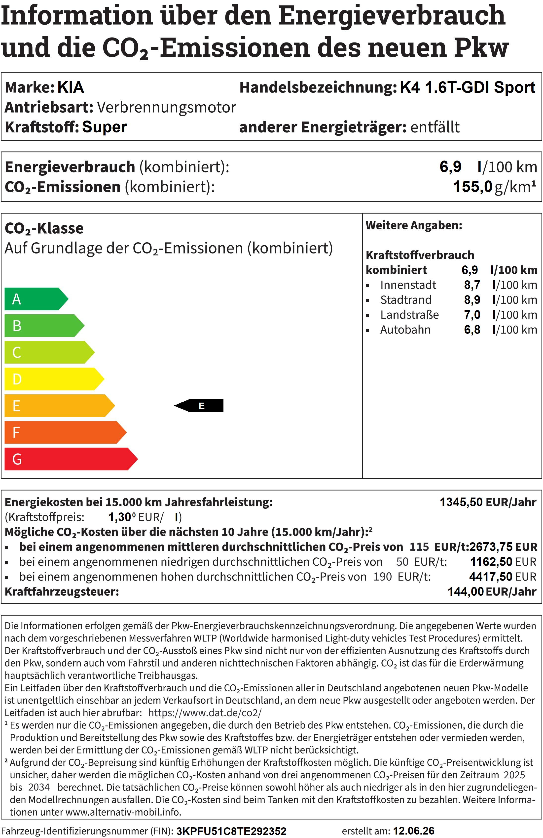 Fahrzeugabbildung Kia K4 1.6T-GDI Sport GT-Line