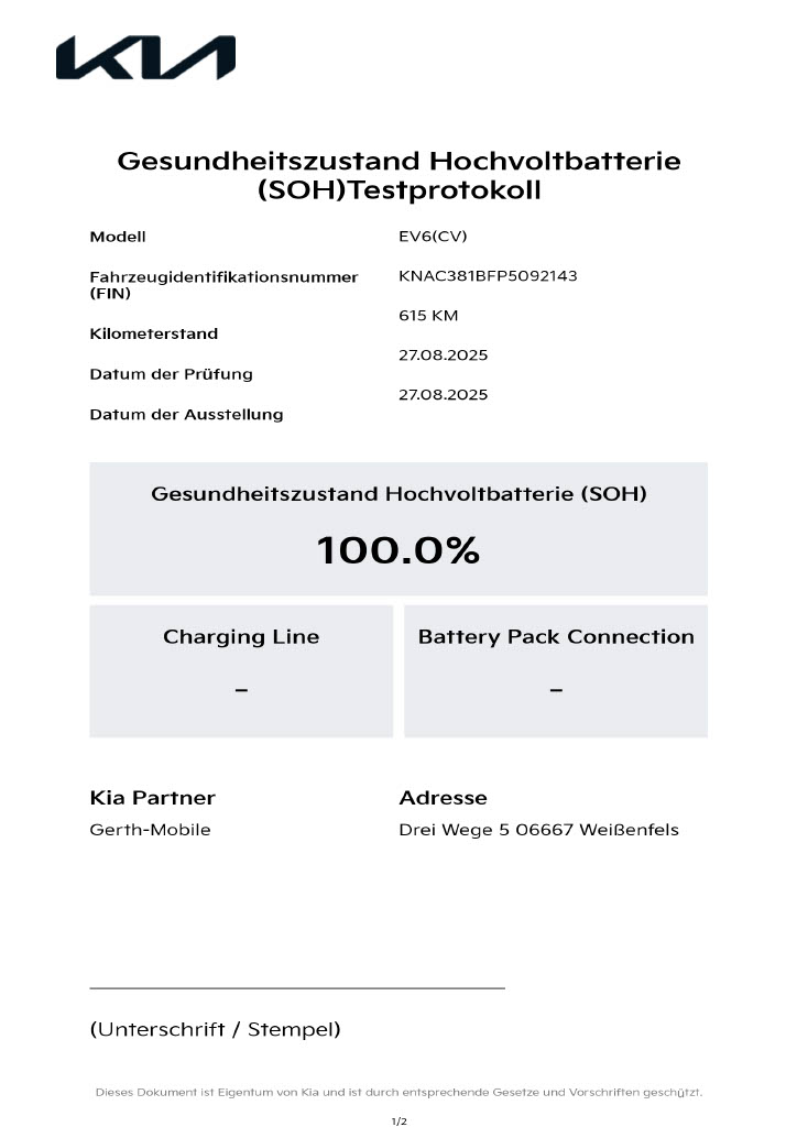 Fahrzeugabbildung Kia EV6 58 RWD NEUWAGENZUSTAND / SOFORT VERFÜGBAR /