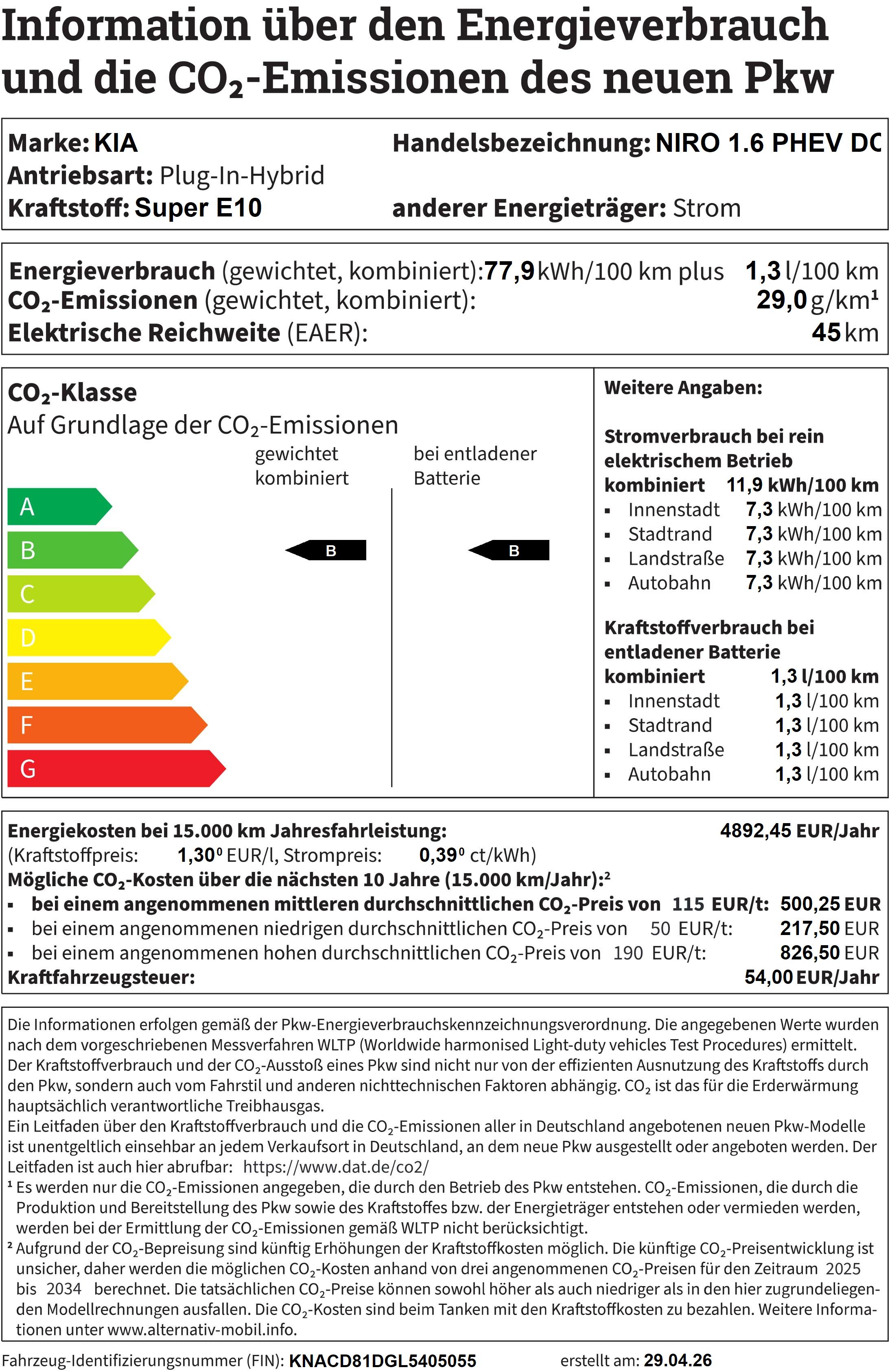 Fahrzeugabbildung Kia NIRO 1.6 PHEV DCT SPIRIT / TOP ZUSTAND / PLUG-IN-HYBRID